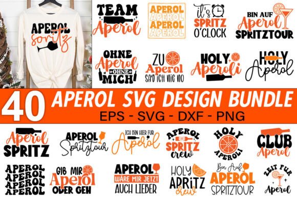 Aperol Designs, the Mega Bundle: Perfect for T-Shirt Graphics