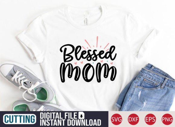 Blessed Mom SVG Craft for Embroidery