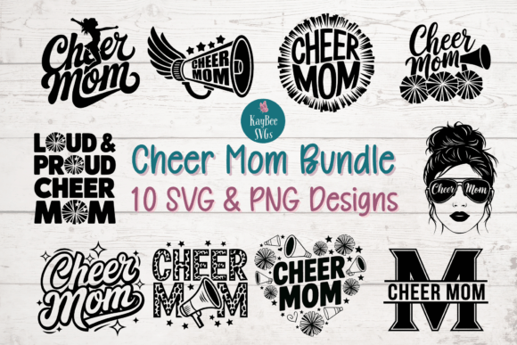 Cheer Mom SVG PNG Bundle: A Versatile Design Set