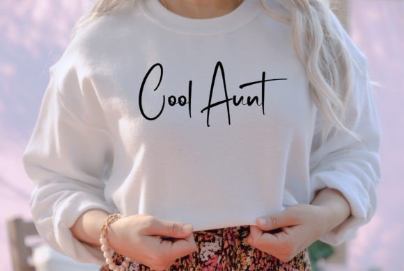 Cool Aunt: A Versatile Graphic for T-Shirt Designs