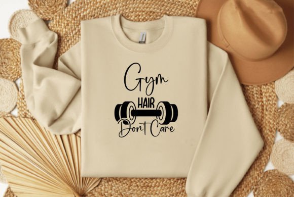 Gym Hair Don't Care: A Fresh, Fun Embroidery Design