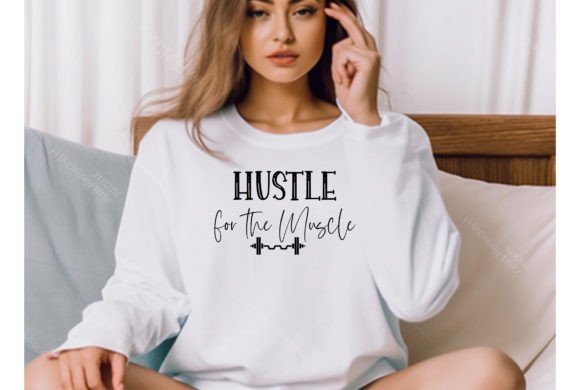 Hustle for the Muscle: A Bold T-Shirt Graphics Choice
