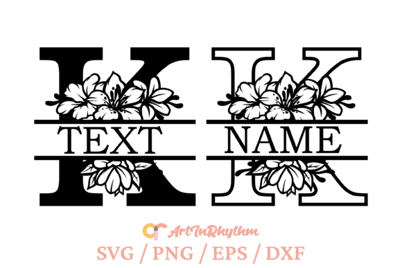 Letter K Split Monogram Svg: A Versatile Graphic for T-Shirt Designs