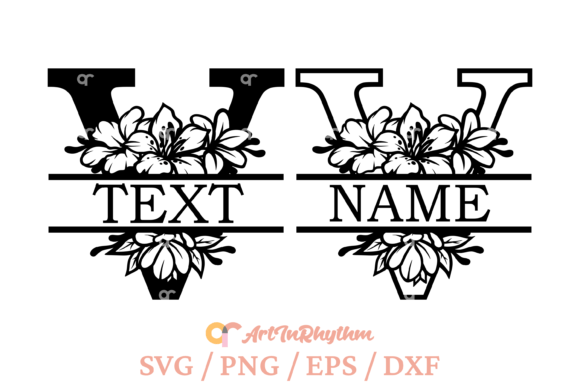 Letter V Split Monogram Svg: A Versatile Graphic for T-Shirt Designs