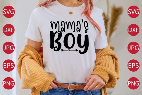Mama's Boy SVG: A Versatile Graphic for T-Shirt Designs and More