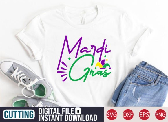Mardi Gras SVG Craft for Creative T-Shirt Designs and Graphics