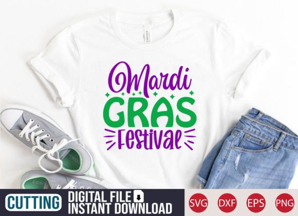 Mardi Grass Festival SVG Craft for T-Shirt Designs and Graphics