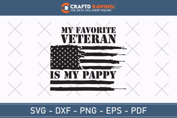 My Favorite Veteran is My Pappy: A Versatile T-Shirt Design Graphic
