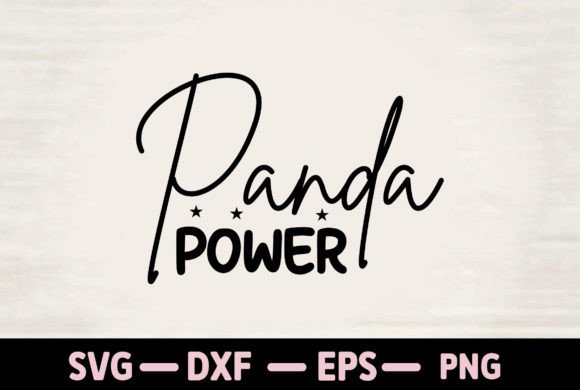 Panda Power: A Versatile Graphics Set for T-Shirt Designs