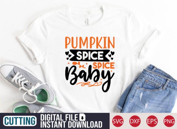 Pumpkin Spice Baby SVG for Embroidery