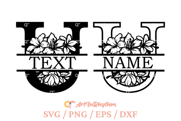 Review: Letter U Split Monogram Svg for Embroidery