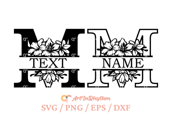 Reviewing the Letter M Split Monogram Svg