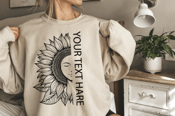 Sunflower MOM Monogram: A Versatile Graphics Asset for T-Shirt Designs